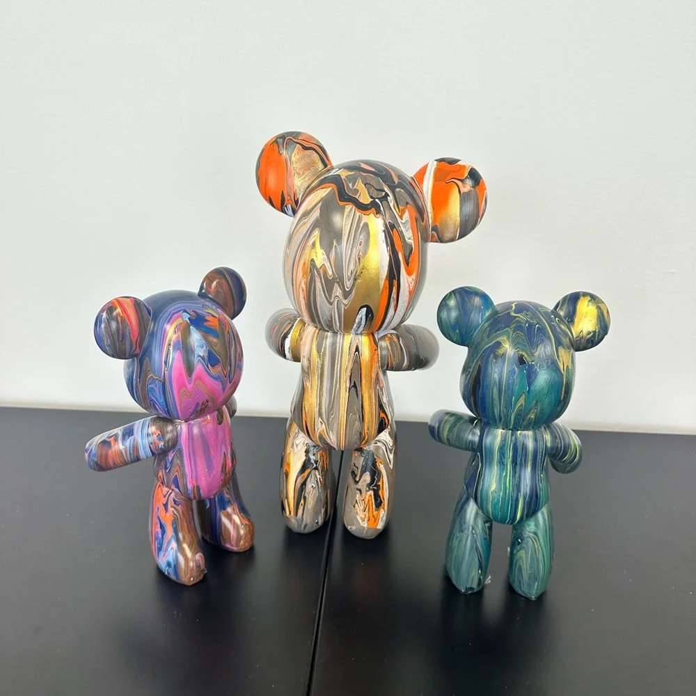 Colorful Bear Art Sculpture. CAN BE CUSTOMIZED